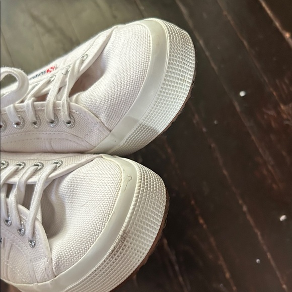 Superga Bright White Lace-Up Sneakers - Picture 5 of 8